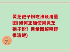 灵芝孢子粉吃法及用量图(如何正确使用灵芝孢子粉？用量图解释得很清楚)