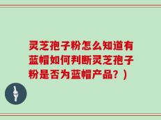 灵芝孢子粉怎么知道有蓝帽如何判断灵芝孢子粉是否为蓝帽产品？)