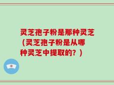灵芝孢子粉是那种灵芝 (灵芝孢子粉是从哪种灵芝中提取的？)