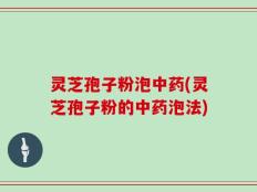 灵芝孢子粉泡中药(灵芝孢子粉的中药泡法)