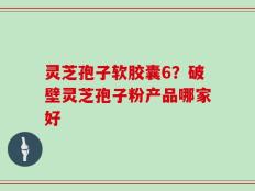 灵芝孢子软胶囊6？破壁灵芝孢子粉产品哪家好