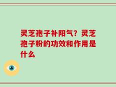 灵芝孢子补阳气？灵芝孢子粉的功效和作用是什么