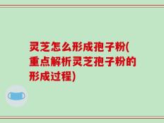 灵芝怎么形成孢子粉(重点解析灵芝孢子粉的形成过程)
