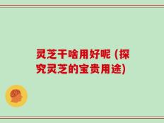 灵芝干啥用好呢 (探究灵芝的宝贵用途)