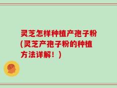 灵芝怎样种植产孢子粉(灵芝产孢子粉的种植方法详解！)