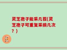 灵芝孢子能采几茬(灵芝孢子可重复采摘几次？)