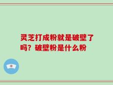 灵芝打成粉就是破壁了吗？破壁粉是什么粉