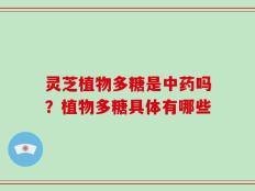 灵芝植物多糖是中药吗？植物多糖具体有哪些