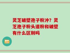 灵芝破壁孢子粉冲？灵芝孢子粉头道粉和破壁有什么区别吗
