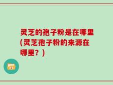 灵芝的孢子粉是在哪里(灵芝孢子粉的来源在哪里？)