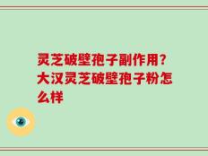 灵芝破壁孢子副作用？大汉灵芝破壁孢子粉怎么样