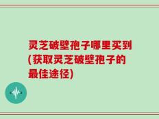 灵芝破壁孢子哪里买到(获取灵芝破壁孢子的最佳途径)