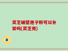 灵芝破壁孢子粉可以补肾吗(灵芝壳)