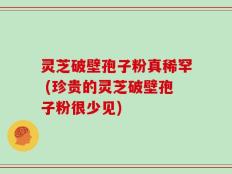 灵芝破壁孢子粉真稀罕 (珍贵的灵芝破壁孢子粉很少见)