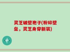 灵芝破壁袍子(粉碎壁垒，灵芝身穿新装)