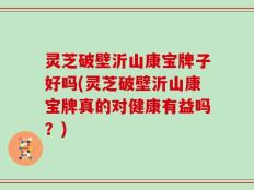 灵芝破壁沂山康宝牌子好吗(灵芝破壁沂山康宝牌真的对健康有益吗？)