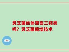 灵芝菌丝体里面三萜类吗？灵芝菌栽培技术