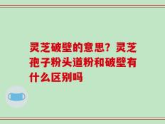 灵芝破壁的意思？灵芝孢子粉头道粉和破壁有什么区别吗