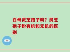 白母灵芝孢子粉？灵芝孢子粉有机和无机的区别