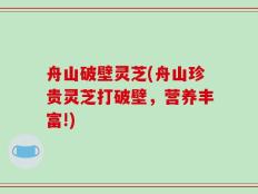 舟山破壁灵芝(舟山珍贵灵芝打破壁，营养丰富!)
