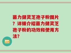 菌力健灵芝孢子粉图片？详细介绍菌力健灵芝孢子粉的功效和使用方法？