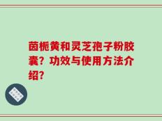茵栀黄和灵芝孢子粉胶囊？功效与使用方法介绍？
