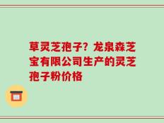 草灵芝孢子？龙泉森芝宝有限公司生产的灵芝孢子粉价格