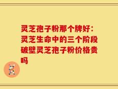 灵芝孢子粉那个牌好：灵芝生命中的三个阶段破壁灵芝孢子粉价格贵吗