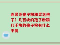 赤灵芝孢子粉和灵芝孢子？几百块的孢子粉跟几千块的孢子粉有什么不同
