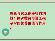 黄芪与灵芝孢子粉的功效？探讨黄芪与灵芝孢子粉的营养价值与作用？