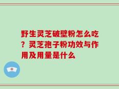 野生灵芝破壁粉怎么吃？灵芝孢子粉功效与作用及用量是什么