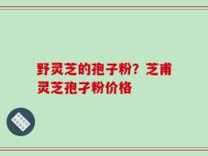 野灵芝的孢子粉？芝甫灵芝孢孑粉价格