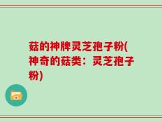 菇的神牌灵芝孢子粉(神奇的菇类：灵芝孢子粉)