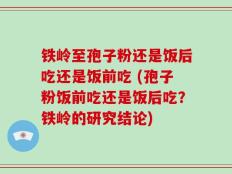 铁岭至孢子粉还是饭后吃还是饭前吃 (孢子粉饭前吃还是饭后吃？铁岭的研究结论)