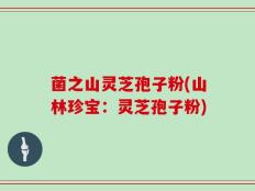 菌之山灵芝孢子粉(山林珍宝：灵芝孢子粉)