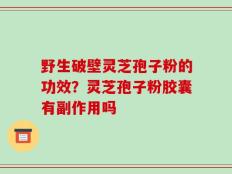 野生破壁灵芝孢子粉的功效？灵芝孢子粉胶囊有副作用吗