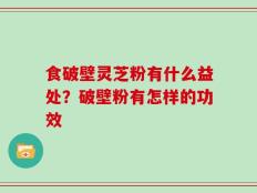 食破壁灵芝粉有什么益处？破壁粉有怎样的功效