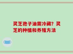 灵芝孢子油需冷藏？灵芝的种植和养殖方法