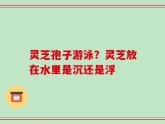 灵芝孢子游泳？灵芝放在水里是沉还是浮