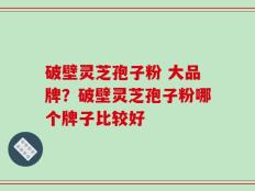 破壁灵芝孢子粉 大品牌？破壁灵芝孢子粉哪个牌子比较好