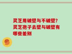 灵芝用破壁与不破壁？灵芝孢子去壁与破壁有哪些差别