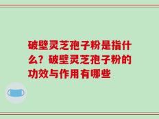 破壁灵芝孢子粉是指什么？破壁灵芝孢子粉的功效与作用有哪些