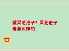 壁灵芝孢子？灵芝孢子是怎么样的