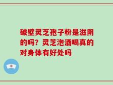 破壁灵芝孢子粉是滋阴的吗？灵芝泡酒喝真的对身体有好处吗