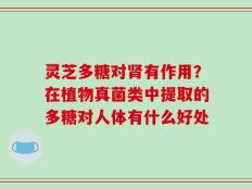灵芝多糖对肾有作用？在植物真菌类中提取的多糖对人体有什么好处