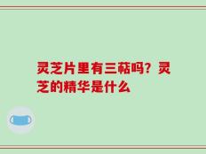 灵芝片里有三萜吗？灵芝的精华是什么