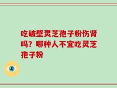 吃破壁灵芝孢子粉伤肾吗？哪种人不宜吃灵芝孢子粉