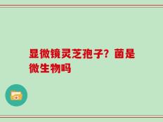 显微镜灵芝孢子？菌是微生物吗