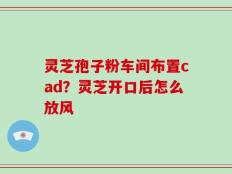 灵芝孢子粉车间布置cad？灵芝开口后怎么放风