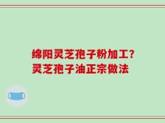 绵阳灵芝孢子粉加工？灵芝孢子油正宗做法